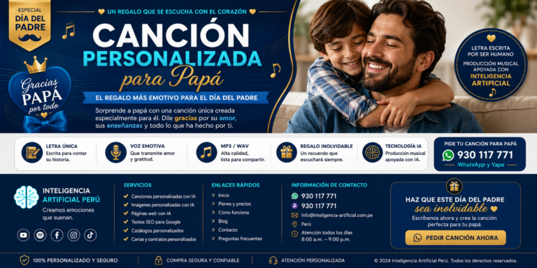 Canción personalizada para papá el Mejor para el Día del Padre