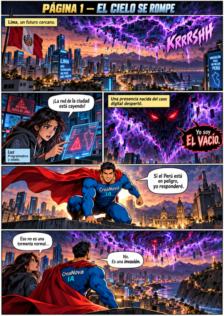Cómics personalizados con inteligencia artificial en Perú